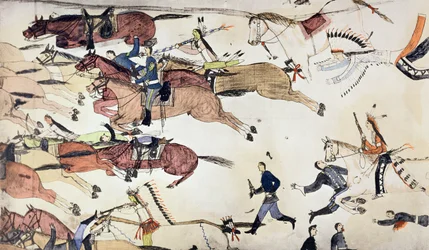 Schlacht am Little Bighorn, Montana, USA, 25.-26. Juni 1876