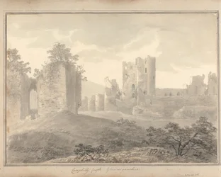 Ansichten in England, Schottland und Wales: Caerphilly Castle, Glamorganshire