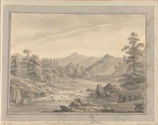 Ansichten in England, Schottland und Wales: Ansicht auf den Brathay bei Clappensgate