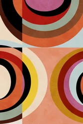 Warme Farben Bauhaus Geometrie 3