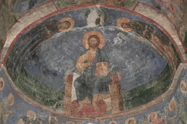 Christus als Weltenretter auf dem Thron, 12. Jahrhundert