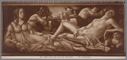 Fotoreproduktion des Gemäldes Venus und Mars von Sandro Botticelli