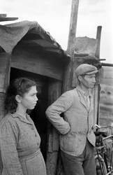 Crotone - Paar an der Haustür