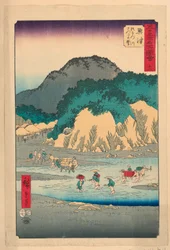Okitsu aus der Serie 53 Stationen von Tokaido