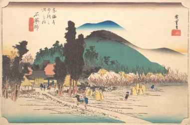 Der Ishiyakushi-Tempel in Ishiyakushi, 1834