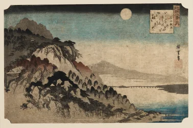 Holzschnitt - Herbstmond bei Ishinama, 1797-1858