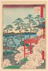 Yamashita-Viertel, Ueno (Ueno Yamashita) aus der Serie Einhundert Ansichten von Edo
