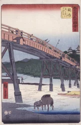 #39 Okazaki - Aus „Ansichten des Tokaido, der Nationalstraße von Tokio nach Kyoto“