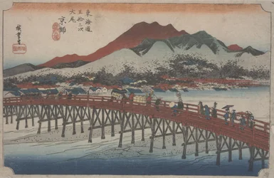 Die Große Sanjo-Brücke, 1834