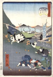 Blick auf Nishitomizaka in Koishikawa (Koishikawa Nishitomizaka No Kei)