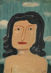Brünette Frau