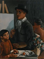 Der Künstler in seinem Atelier