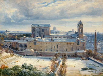 Santa Trinità dei Monti im Schnee