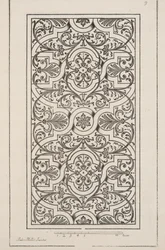 Entwurf für Parterre, aus Theatre des Plans et Jardinages, veröffentlicht 1652 (Gravur)