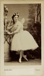 Porträt der Balletttänzerin Marfa Muravyeva 1838-1879 im Ballett Diavolina
