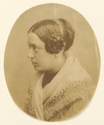 Profil einer Frau