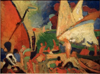 Segelboote in Collioure