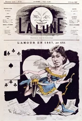 Karikatur von Cora Pearl (1842-ca. 1886) aus 