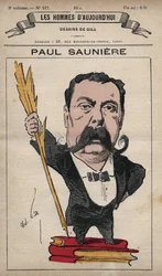 Karikatur von Paul Saunière (1827-1894) aus 