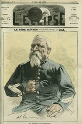Vater Mechin, Hauptgefangener des Sainte-Pelagie-Gefängnisses in Paris. Titelblatt in „L
