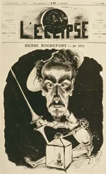 Henri Rochefort, Titelillustration aus der Zeitschrift 