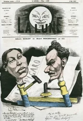 Porträt von Albert Wolff und Henri Rochefort (1831-1913), französischer Journalist und Politiker