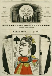 Porträt von Marie Sass, Sängerin am Operntheater