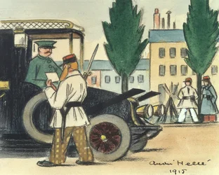 Taxis während der Schlacht an der Marne