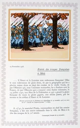 Der Einzug französischer Truppen in Metz, 19. November 1918, 1919