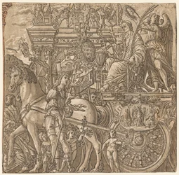 Der Triumph von Julius Caesar: Caesar triumphierend
