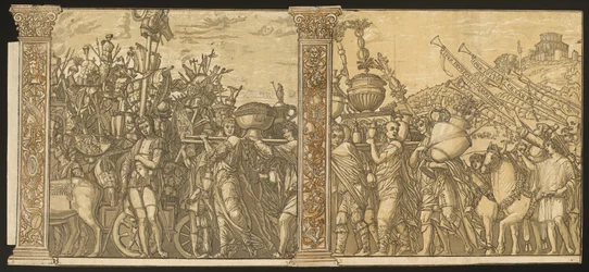 Der Triumph von Julius Caesar (Nr. 3 und 4 plus 2 Säulen)