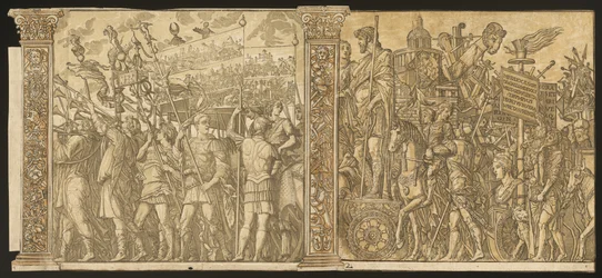Der Triumph von Julius Caesar [Nr. 1 und 2 plus 2 Säulen]