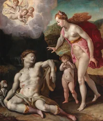 Venus trauert um den Tod von Adonis
