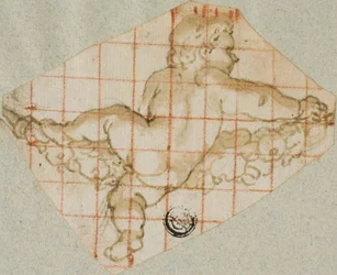 Putto mit Girlande