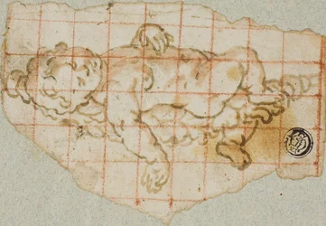 Putto mit Girlande