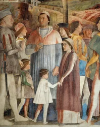Lodovico Gonzaga erwartet die Rückkehr seines Sohnes, Kardinal Francesco Gonzaga, aus Rom