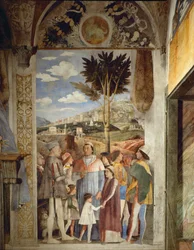 Lodovico Gonzaga erwartet die Rückkehr seines Sohnes, Kardinal Francesco Gonzaga, aus Rom