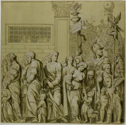 Triumphe von Julius Caesar: Leinwand Nr. VII
