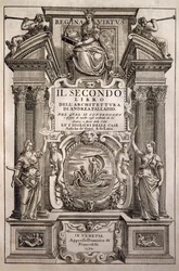 Titelseite der vier Bücher der Architektur, Buch II