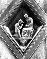 Heilige Ordination, ein Relief vom Campanile, 1337-41