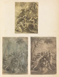 Anbetung der Hirten, Moses aus dem Nil gerettet, ca. 1540-44