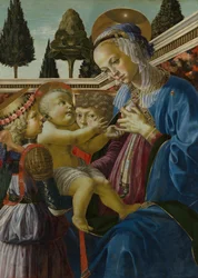 Die Jungfrau und das Kind mit zwei Engeln, ca. 1467-1469