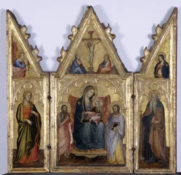 Triptychon mit Madonna und Kind