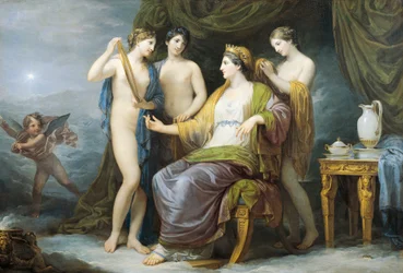 Juno badet oder Juno von den Grazien gekleidet
