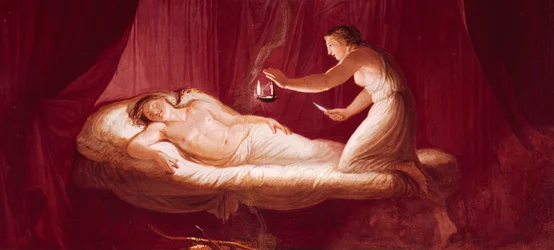 Liebe verletzt Psyche, von Andrea Appiani, Fresko