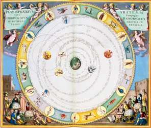 Diagramm zur Beschreibung der Bewegung der Planeten, 1660-1661