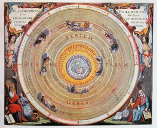 Weltkarte, Studie der Erde auf der Grundlage der Theorien des Ptolemäus