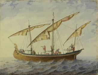 Bühnenbild für das Ballett Corsair von A. Adam, 1863