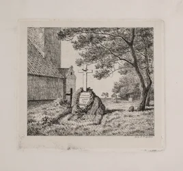 Lundbyes Grab auf dem Friedhof von Bedsted in Südjütland