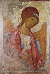 Der Erzengel Michael, von Andrei Rublev, zwischen 1410 und 1420 gemalt, Ikone